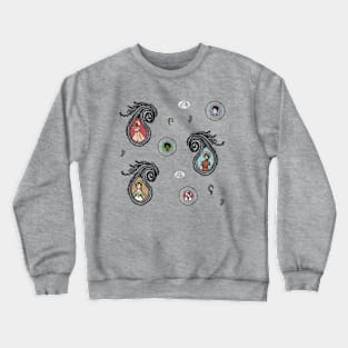 Paisley Portrait Aesthetic Sheet Crewneck Sweatshirt